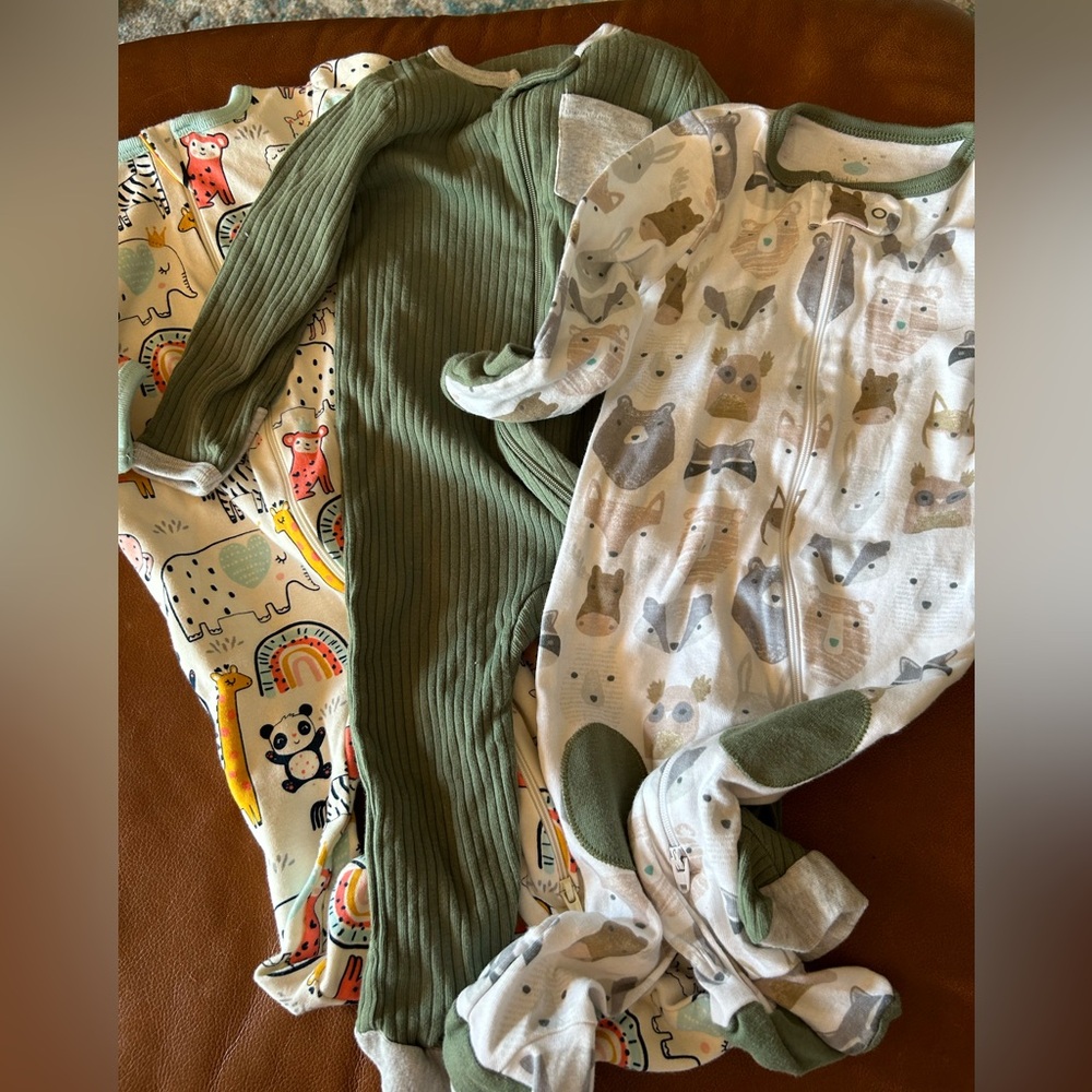Set of 3 Footie Pjs